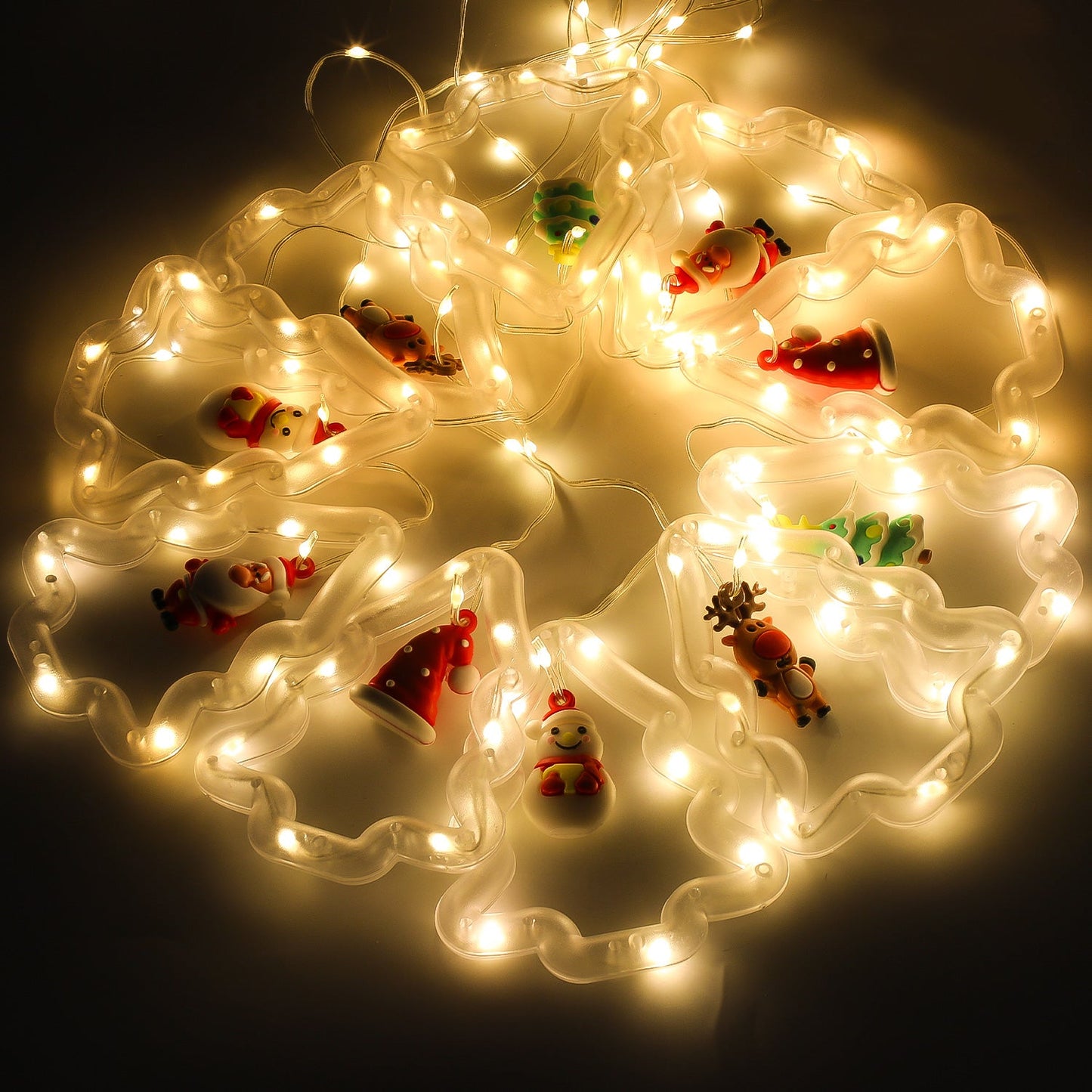 LED Weihnachtsbeleuchtung Lichtervorhang 3M