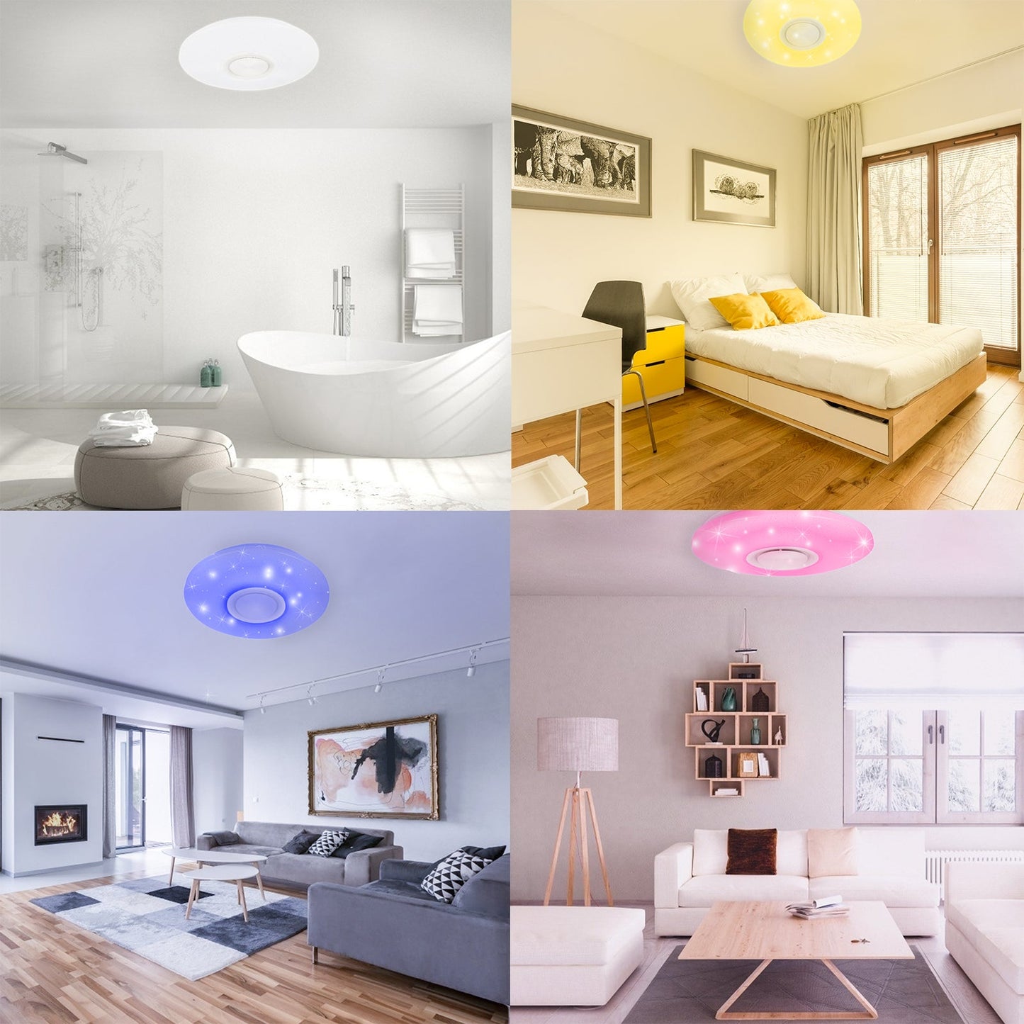 Led Deckenlampe 36W Dimmbar RGB Bluetooth APP Steuerung