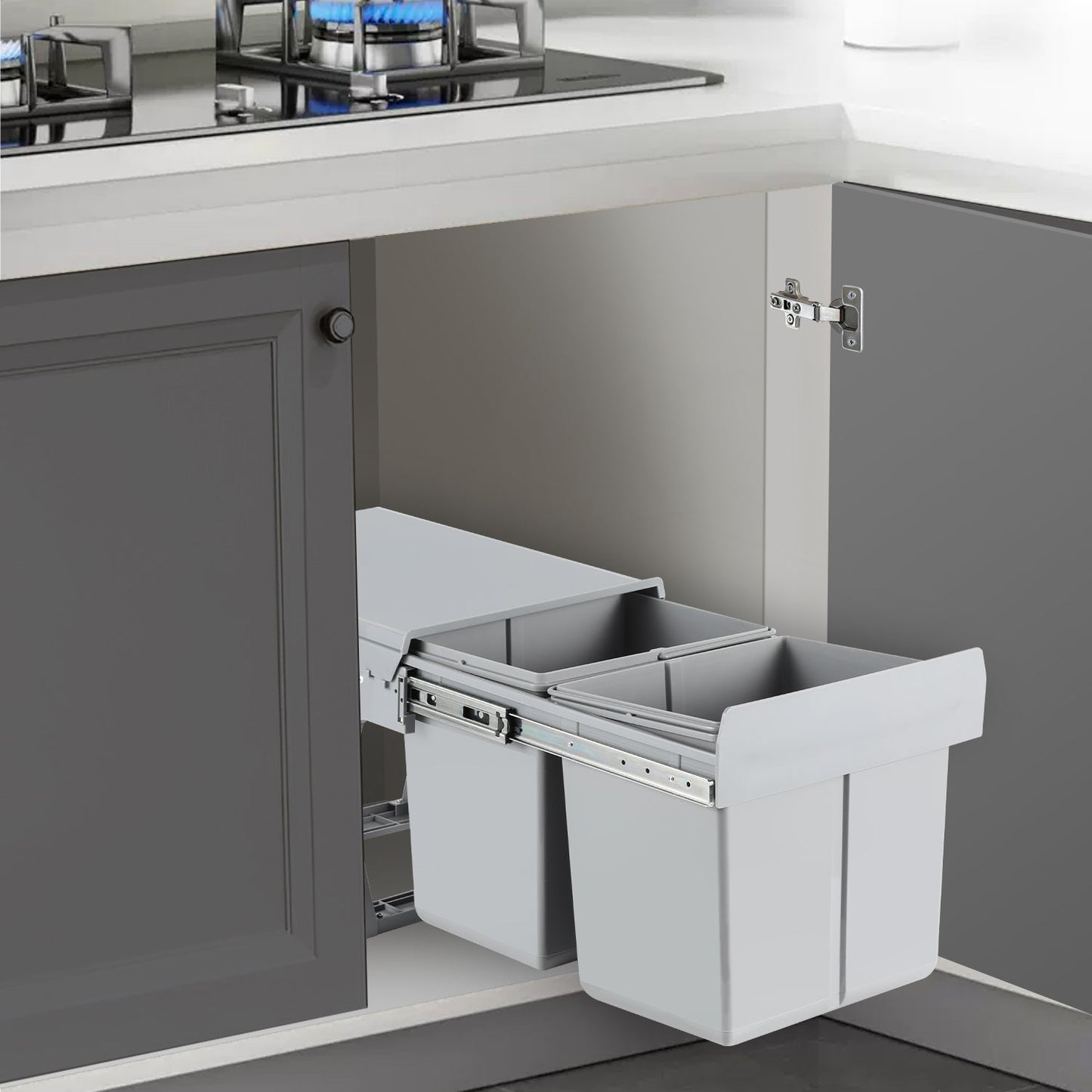 Mülleimer Abfalleimer Einbau 30L Schrank