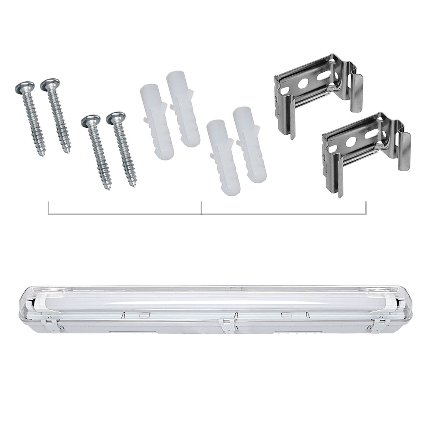 LED Feuchtraumleuchte T8 150cm Kaltweiß 24W