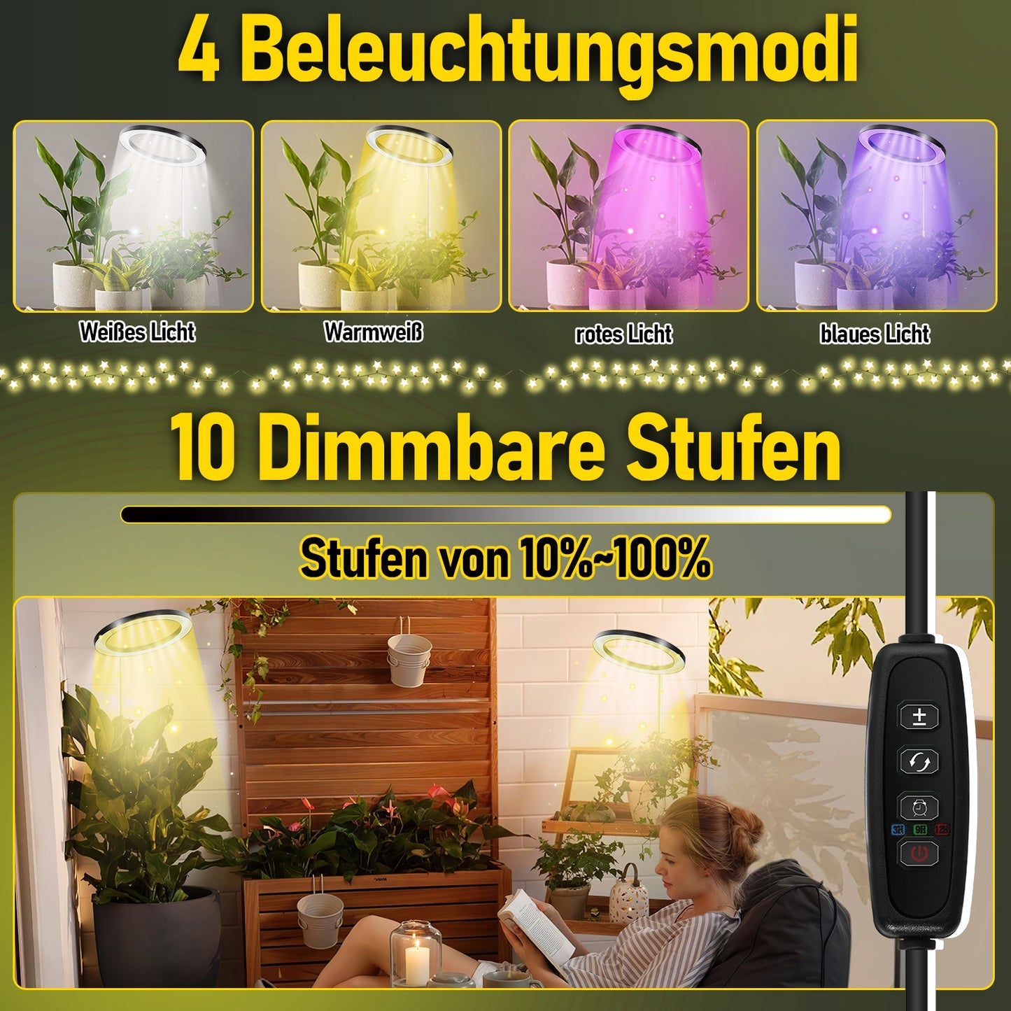 LED Pflanzenlampe 13W LED Vollspektrum