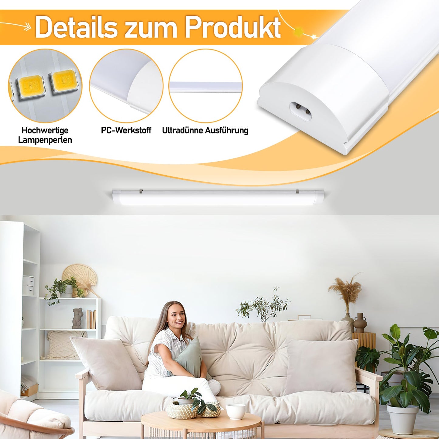 LED Feuchtraumleuchte Neutralweiß