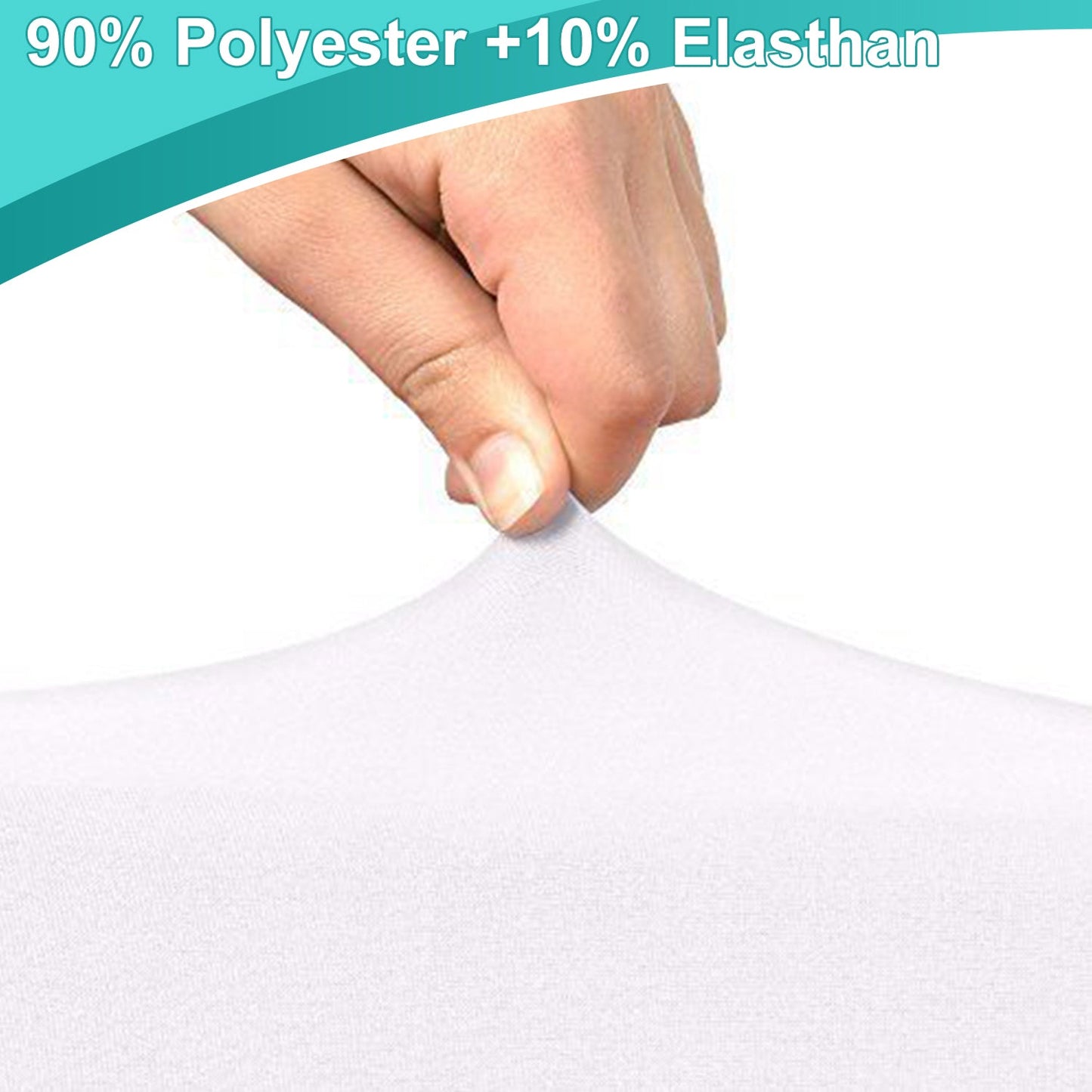 Stehtischhusse Stretch Tischdecke Weiß