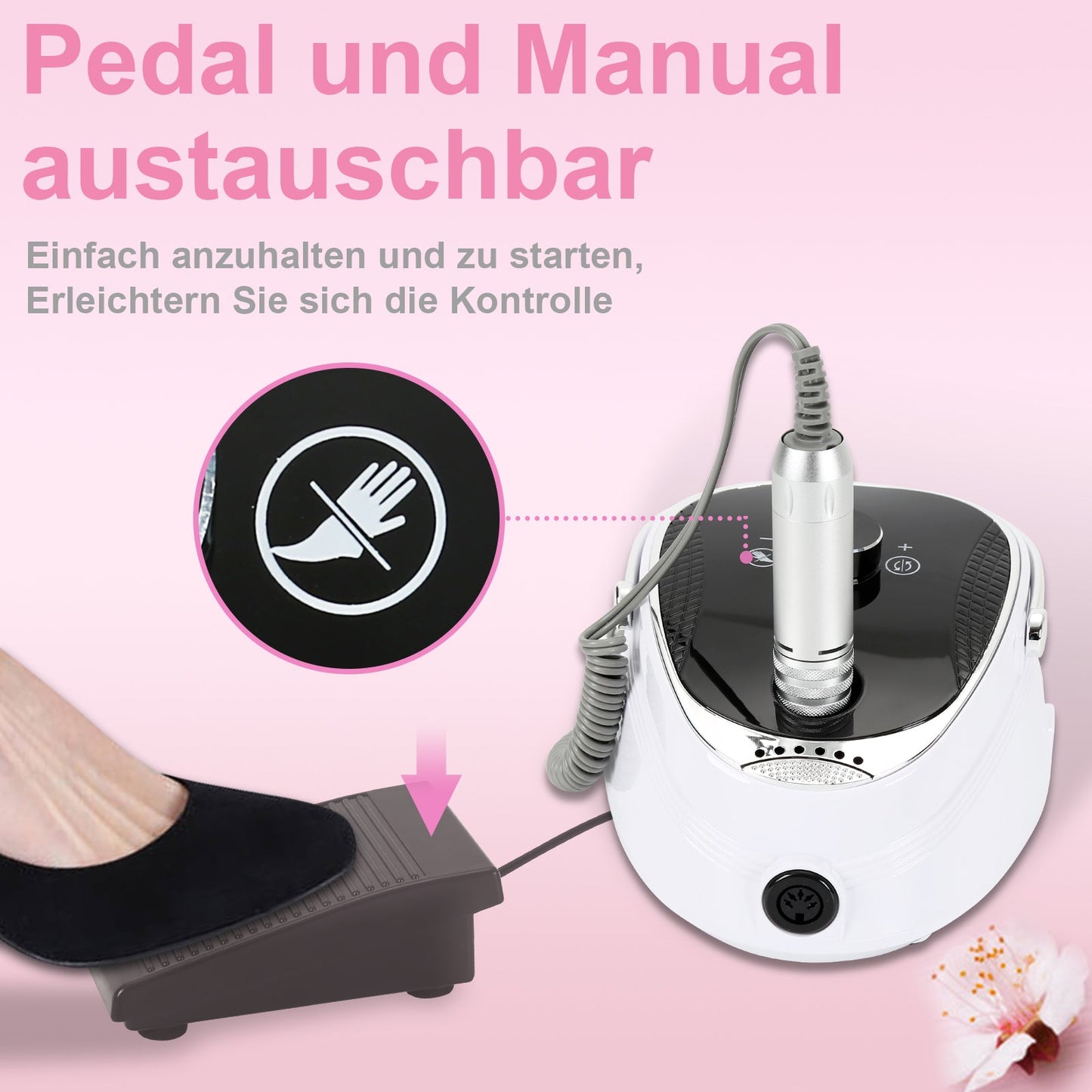 Elektrische Nagelfräser Pediküre 35000 U/min