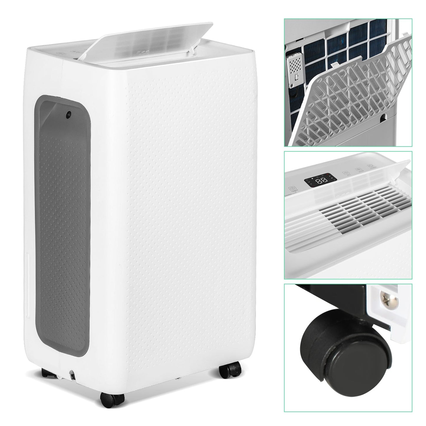 Luftentfeuchter 26L mit Timerfunktion, Wäschetrockungsfunktion, Abtaufunktion
