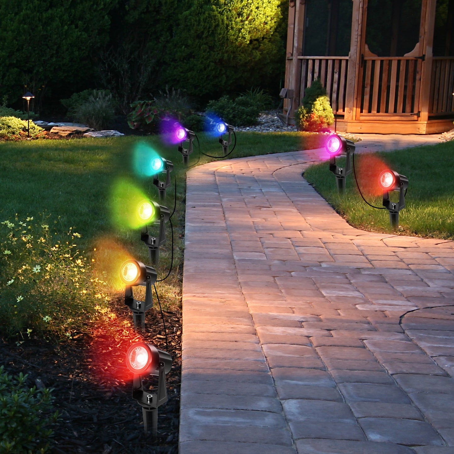 LED Gartenbeleuchtung RGB 6er Set