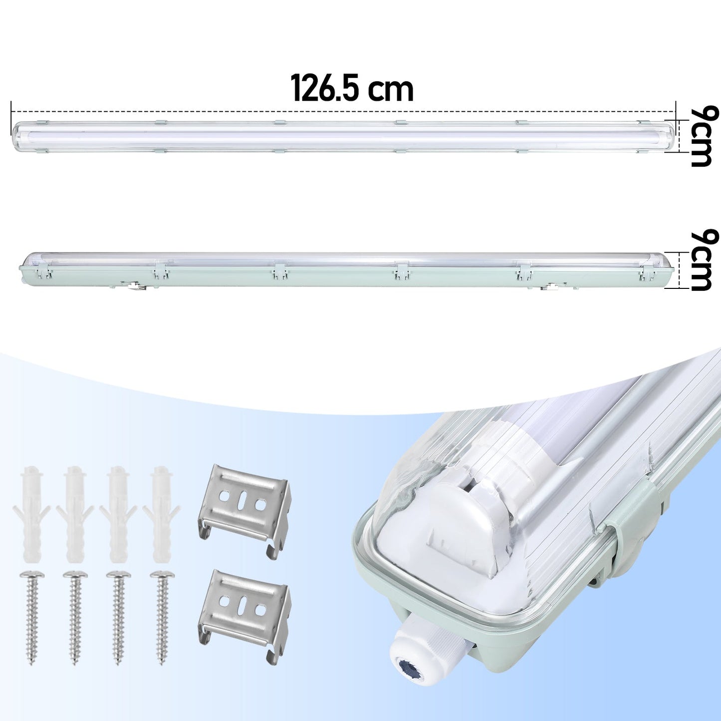 LED Feuchtraumleuchte 18W Neutralweiß 120cm T8