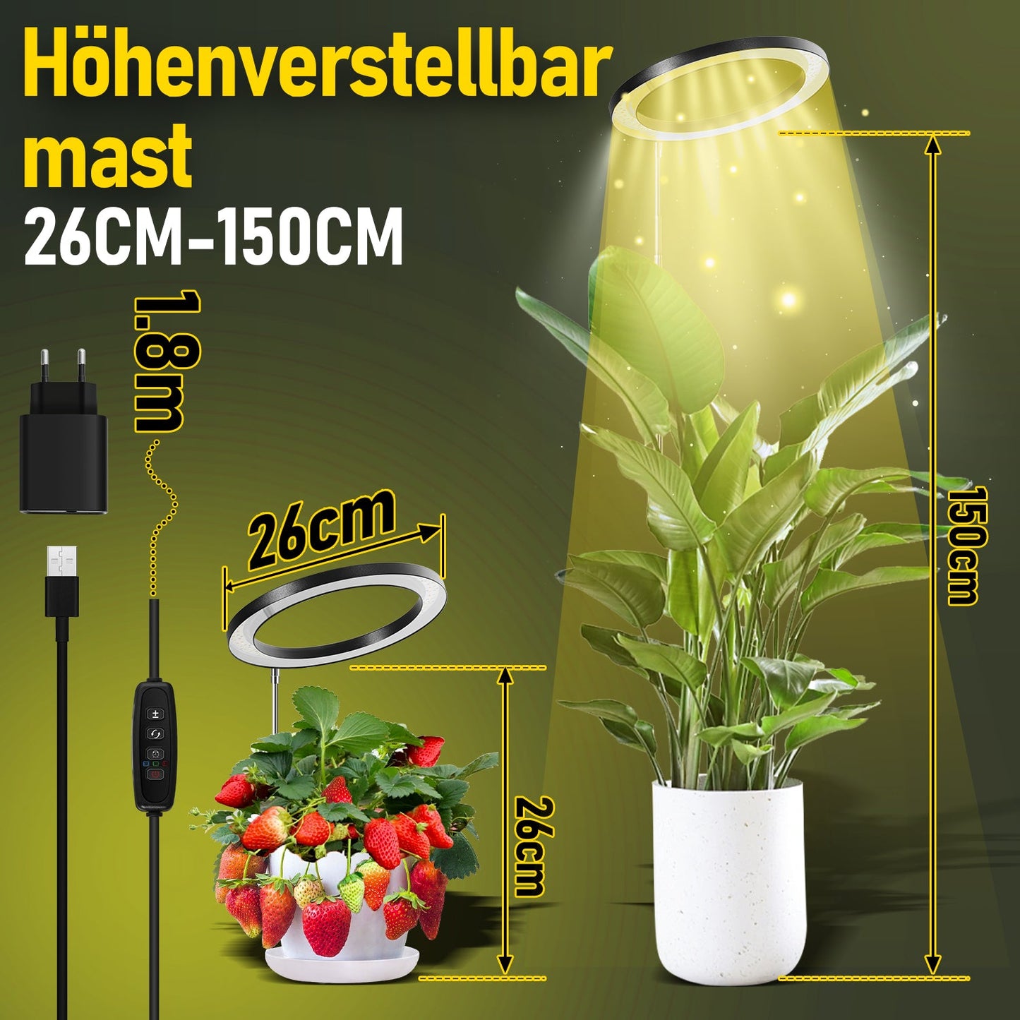 LED Pflanzenlampe 13W LED Vollspektrum