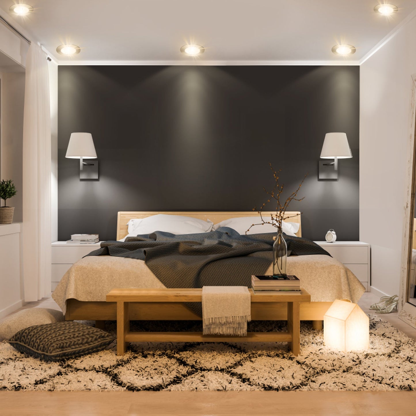 LED Einbaustrahler Integriert 3W Warmweiß/Kaltweiß