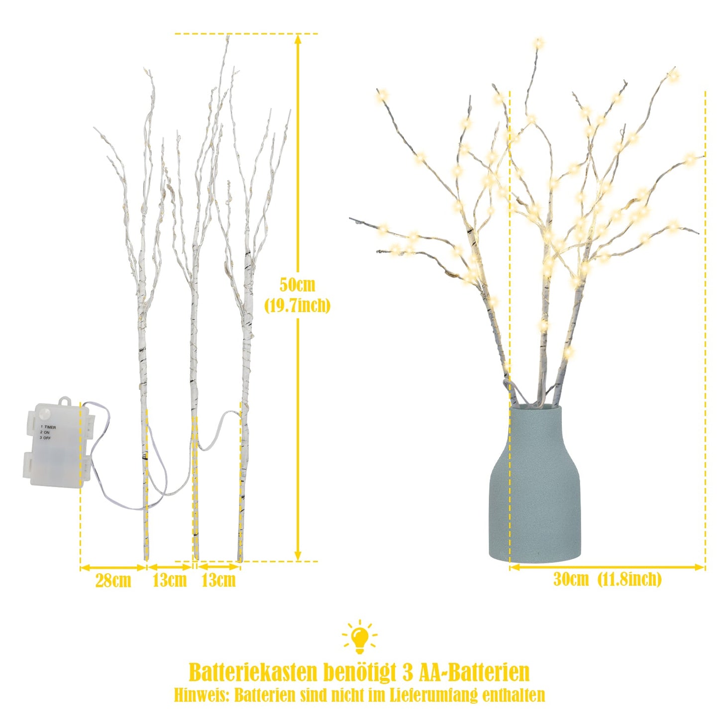 Lichterbaum Weihnachtsdekoration Warmweiß