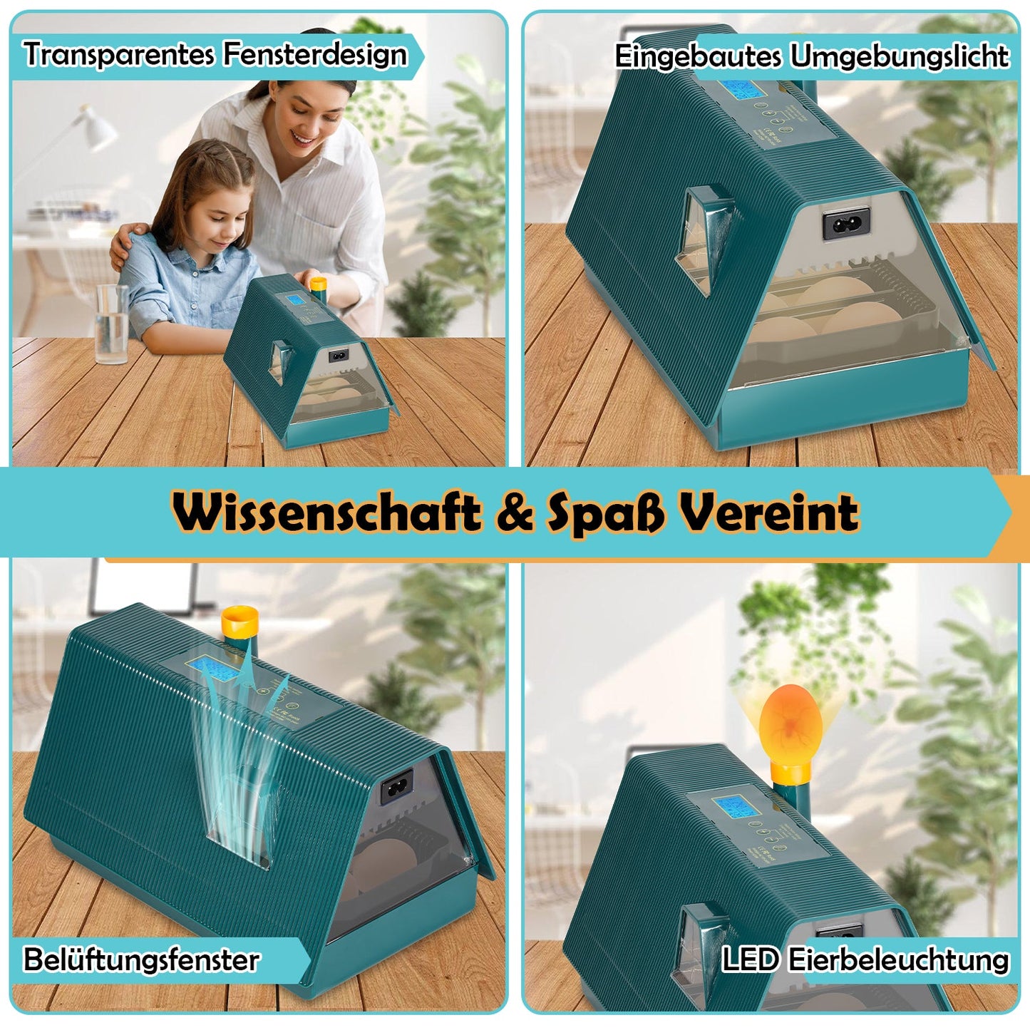 Brutmaschine Inkubator automatik fur 10 Hühnereier