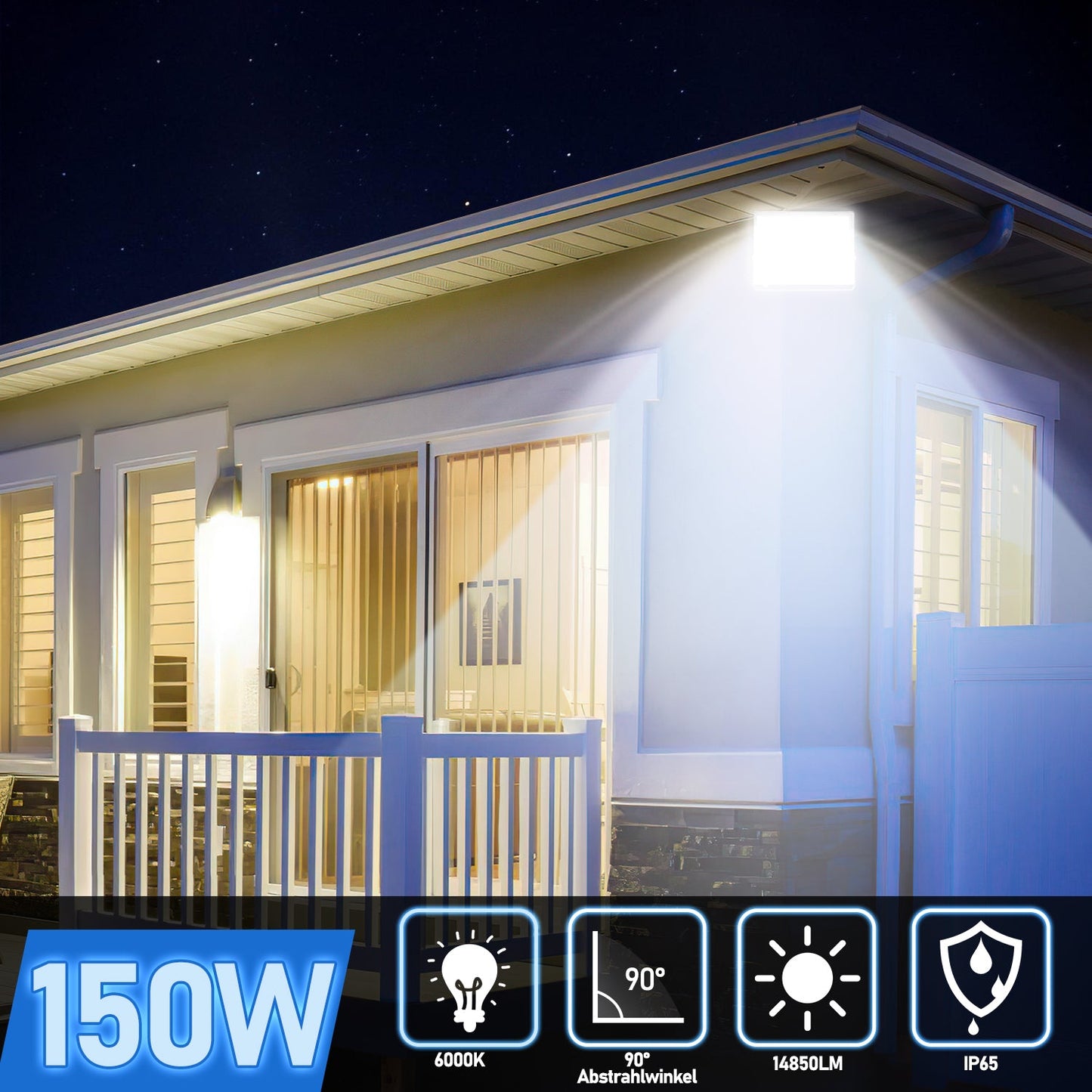 LED Außenstrahler Kaltweiß IP65 50W-200W