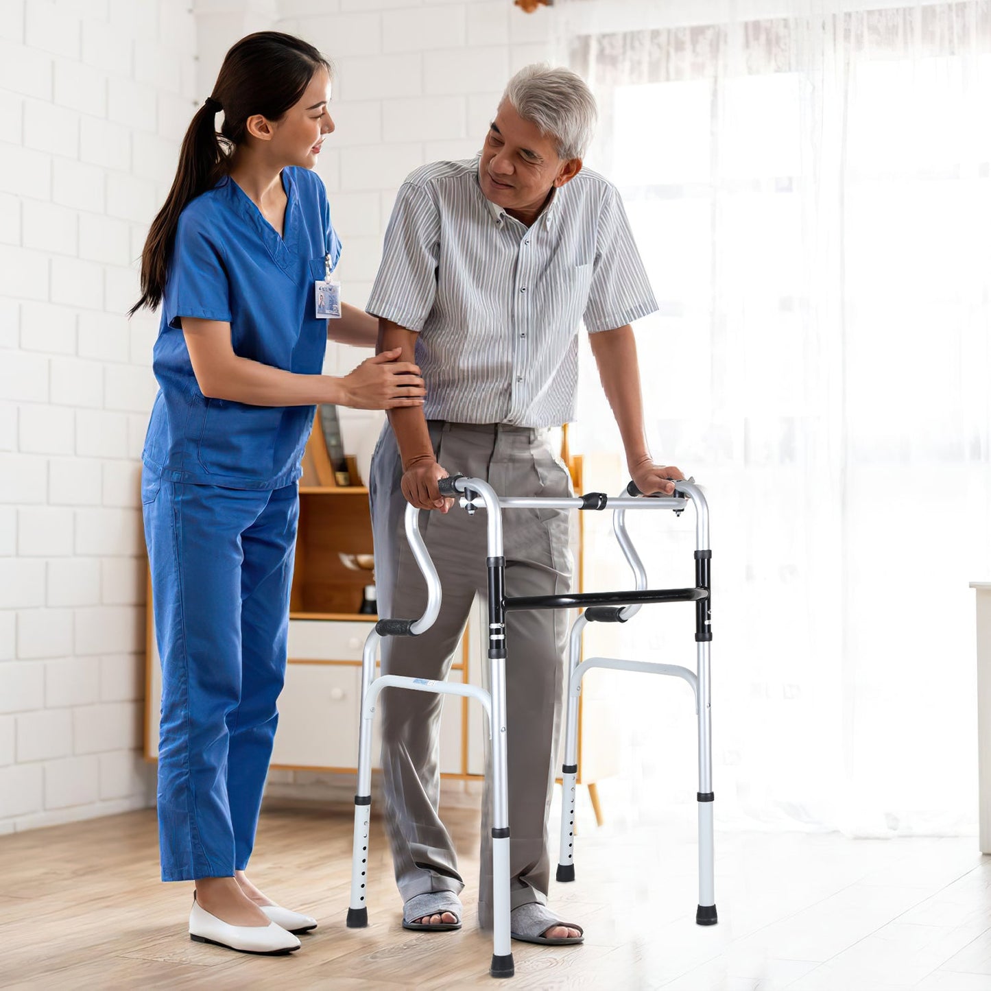 Gehhilfe Leicht Rollator aus Aluminium bis 180 kg