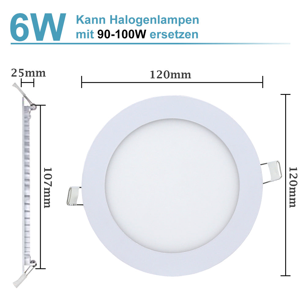 LED Einbaustrahler 6W/9W/12W/18W IP44