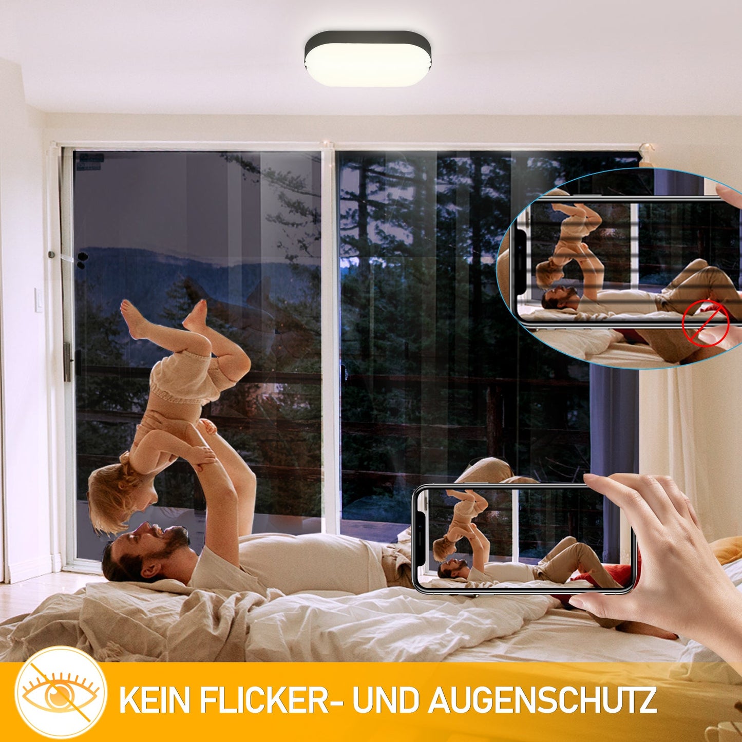 15W LED Feuchtraumleuchte IP54