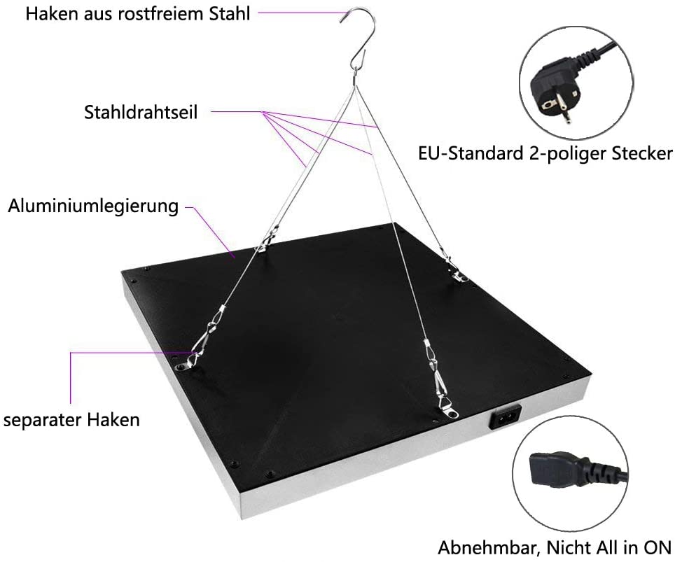 Pflanzenlampe Vollspektrum 15W/45W