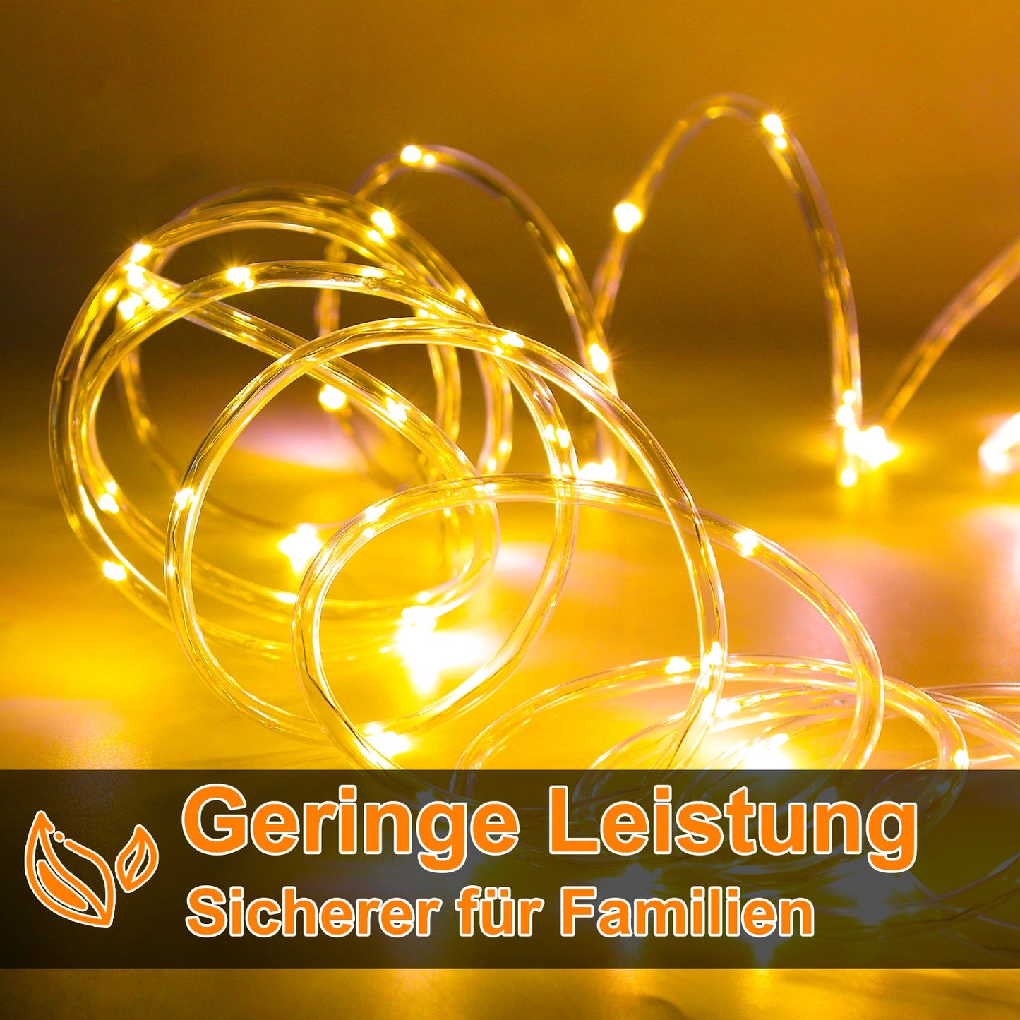 LED Lichterschlauch mit Timer und 8 Modi 10m-50m