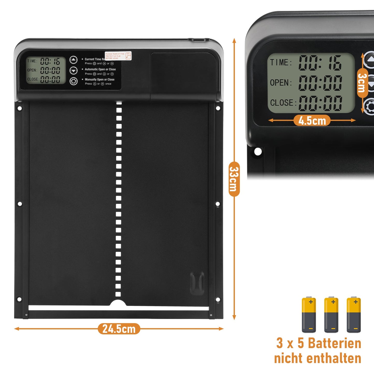Automatische Hühnerklappe mit Timer