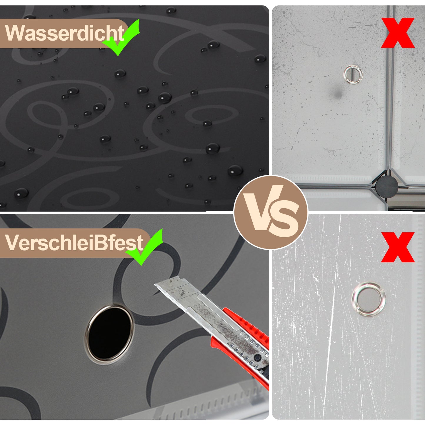 DIY Kleiderschrank, 12/16/20 Würfel, Regalsystem, Offen Kunststoff Garderobe, Steckregal