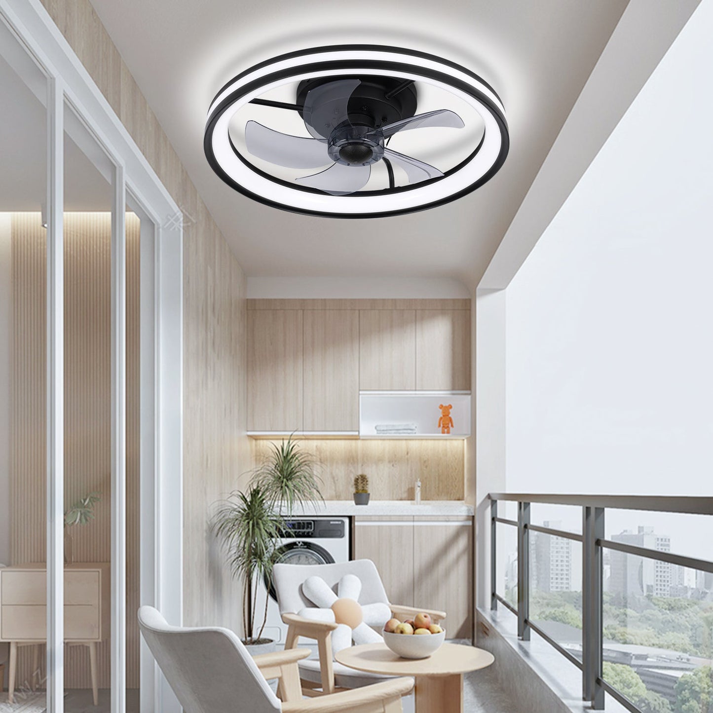 Deckenventilator Ventilator mit Fernbedienung und Beleuchtung