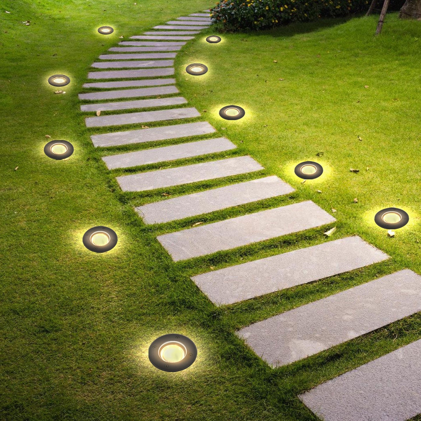LED Bodeneinbaustrahler 3W Warmweiß mit Mattierten Ersatzlinsen