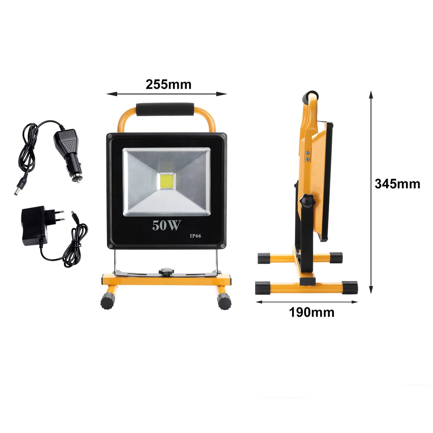 Led Baustrahler Akku Strahler IP66 Kaltweiß