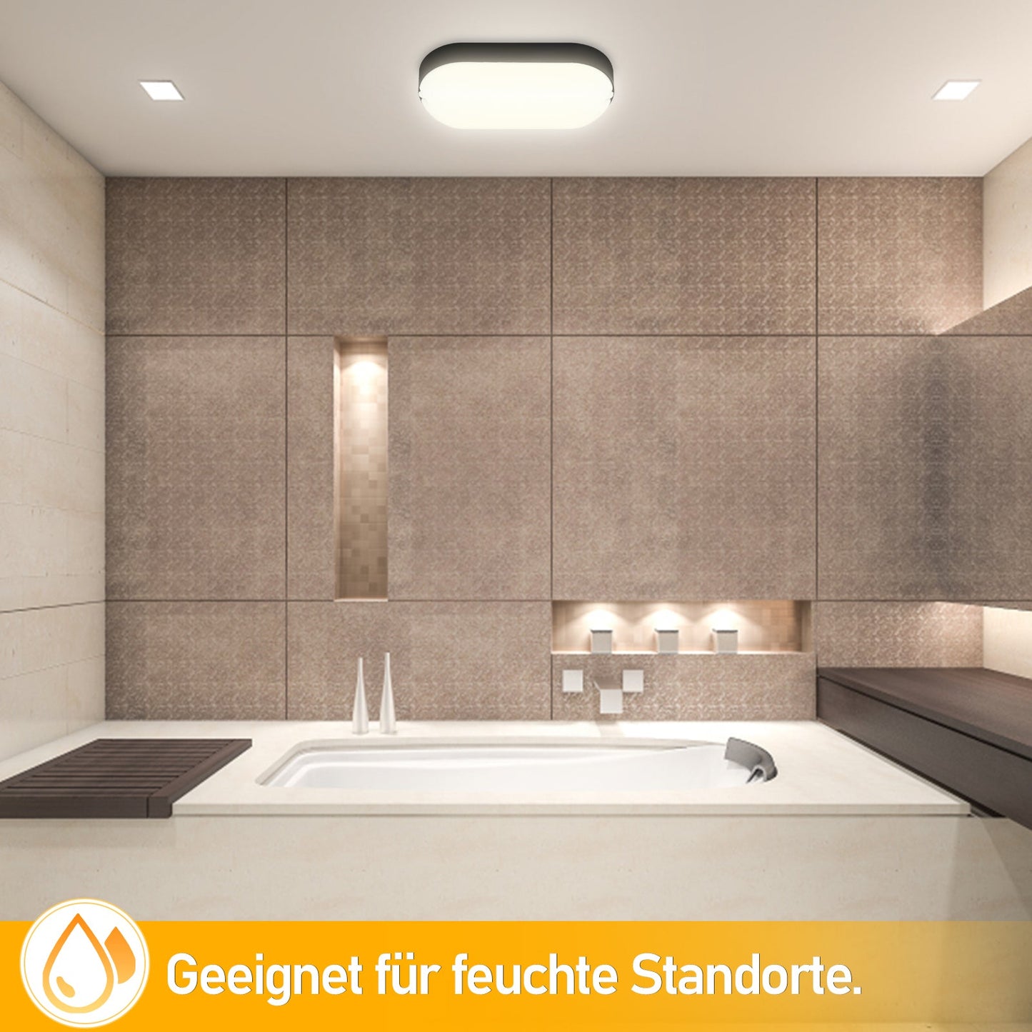15W LED Feuchtraumleuchte IP54