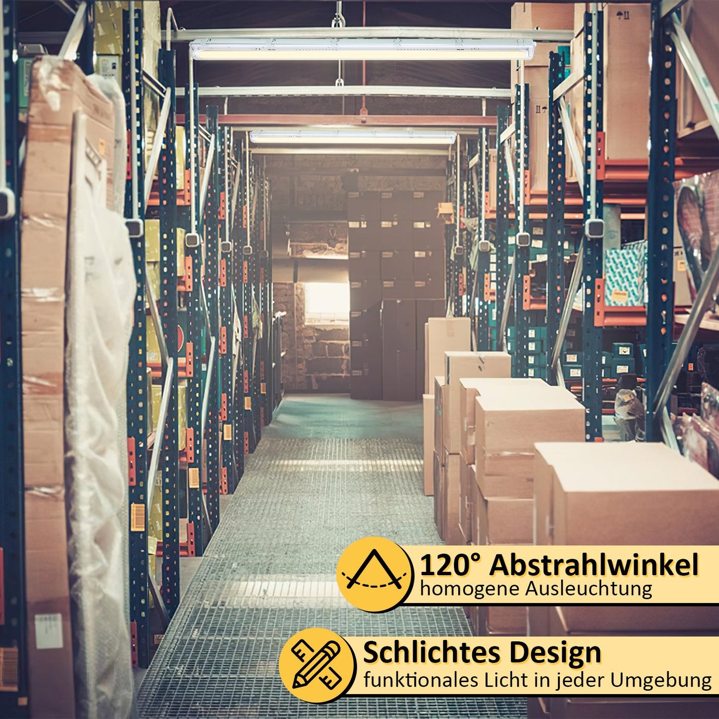LED Feuchtraumleuchte 18W Neutralweiß 120cm T8