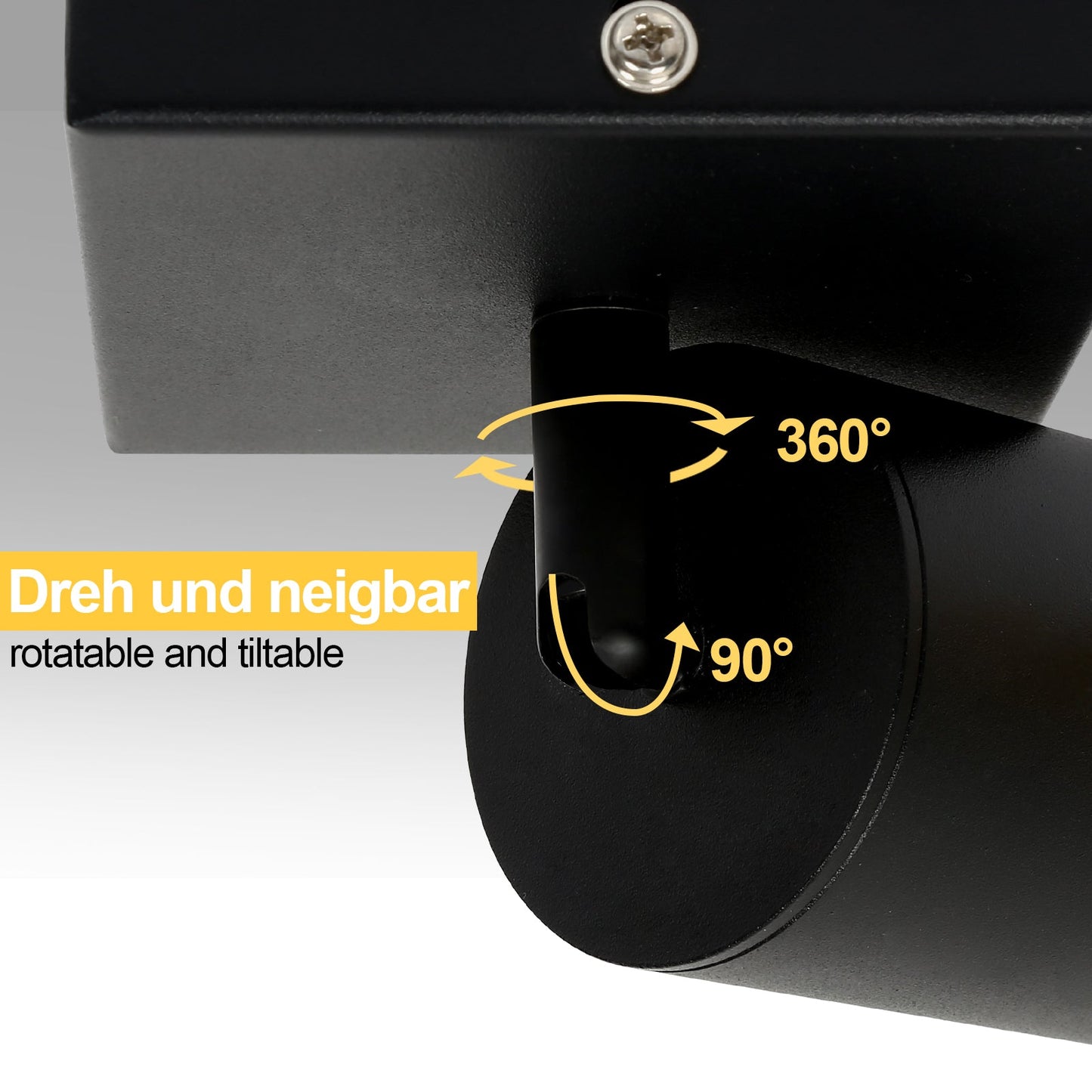 Deckenstrahler GU10 4W 1/2/3 flammig Warmweiß