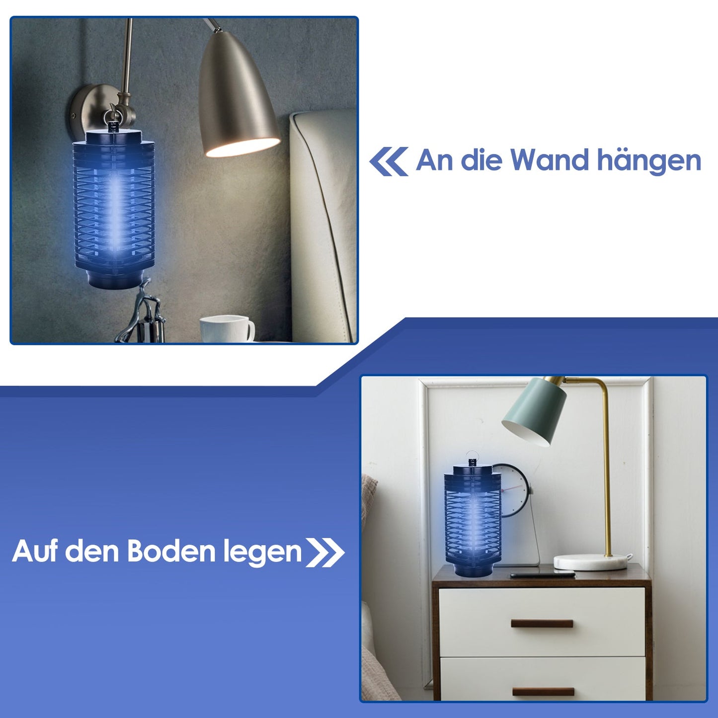 Insektenvernichter Elektrisch LED UV Mückenlampe 3W