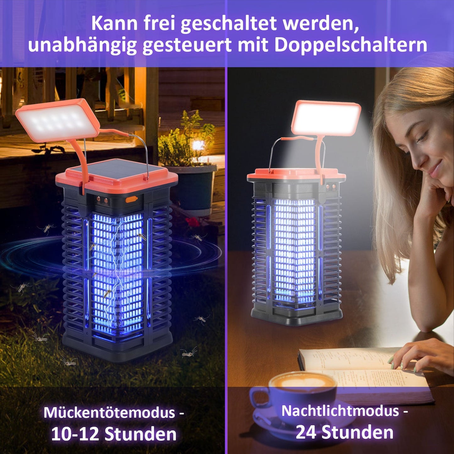 Insektenvernichter Elektrisch Solar 1500V