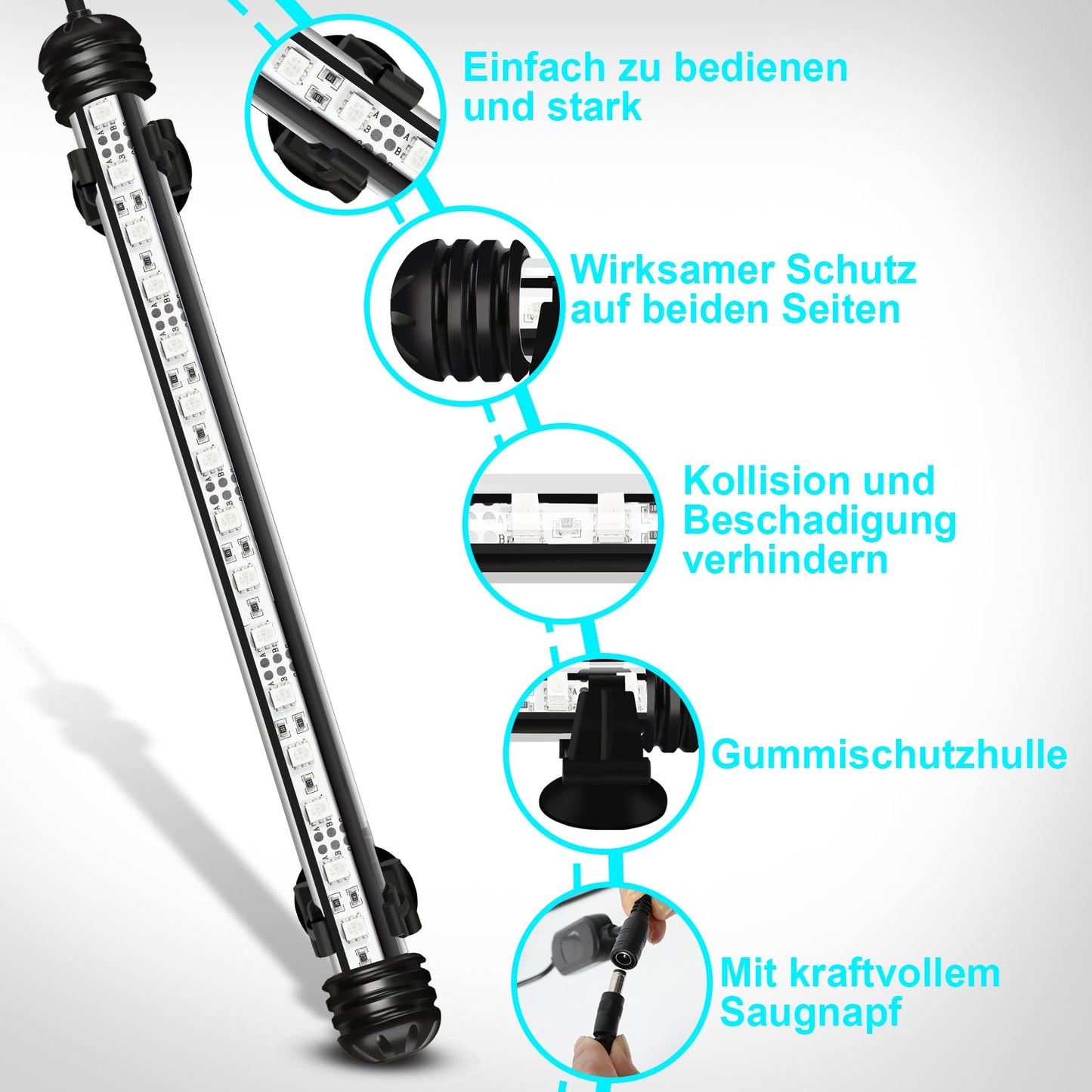 LED Aquarium Beleuchtung IP67 RGB Timing-Funktion