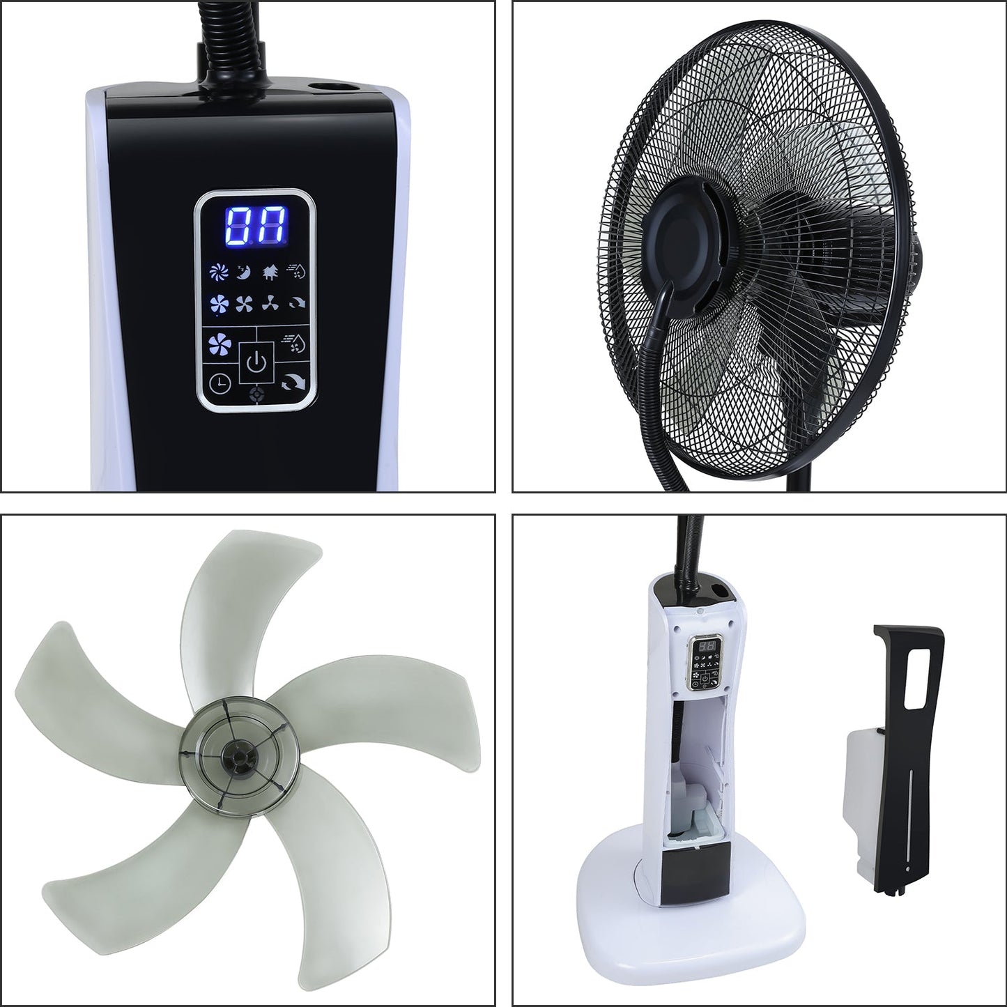 Standventilator mit Wasserkühlung Ultraschall-Sprühnebel