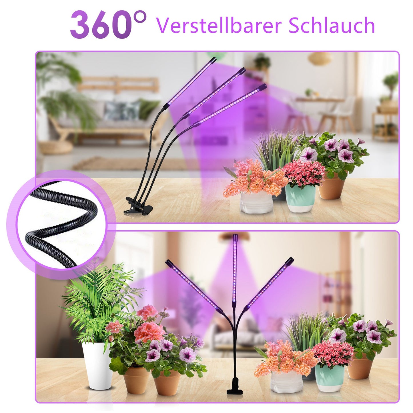 LED Pflanzenlampe Vollspektrum 30W/40W