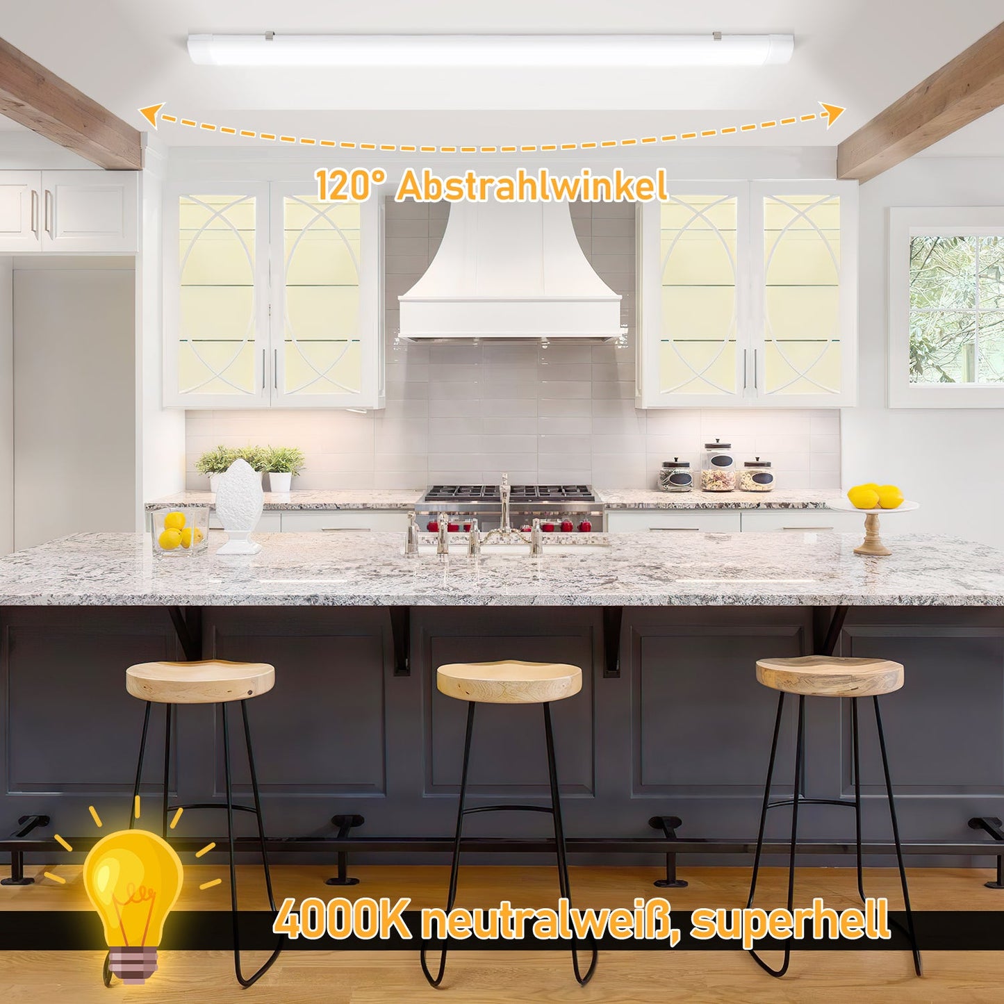LED Feuchtraumleuchte Neutralweiß