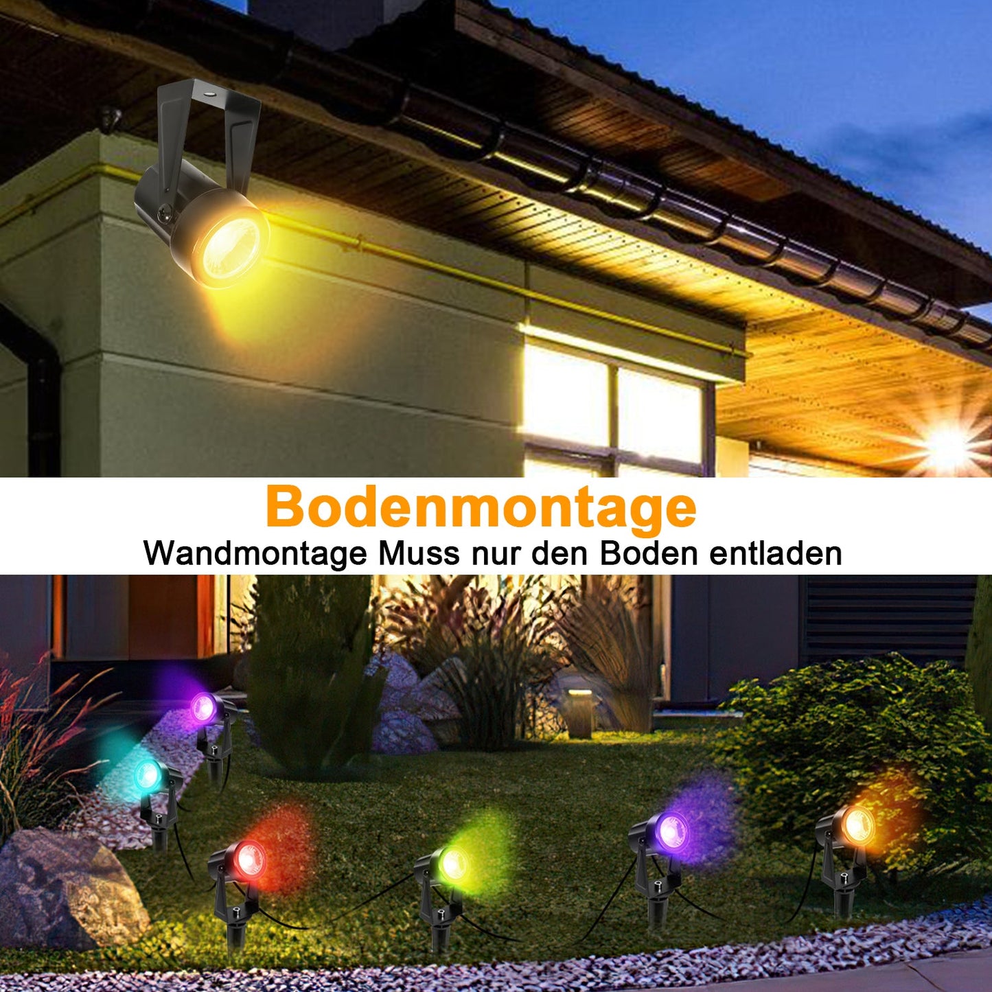 LED Gartenbeleuchtung RGB 6er Set