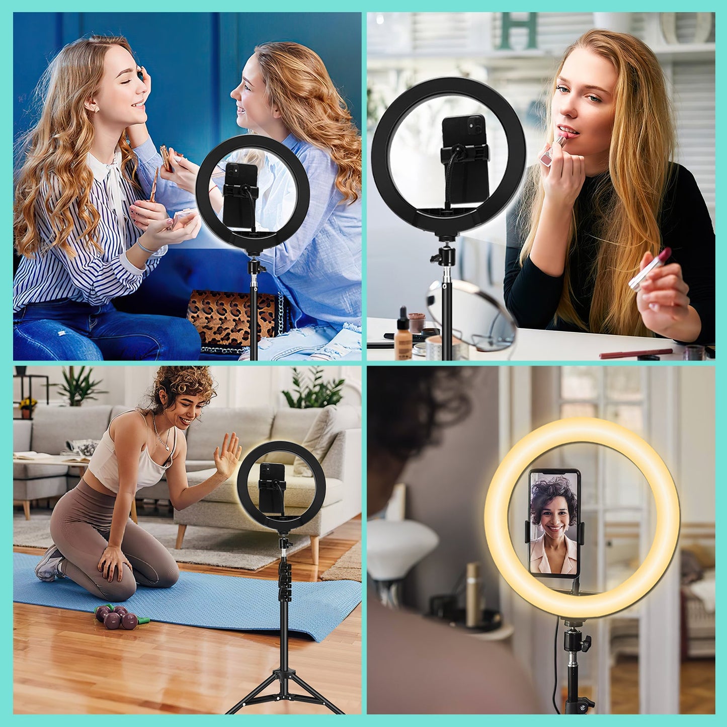 10 Zoll Ringlicht Dimmbare mit Stativ