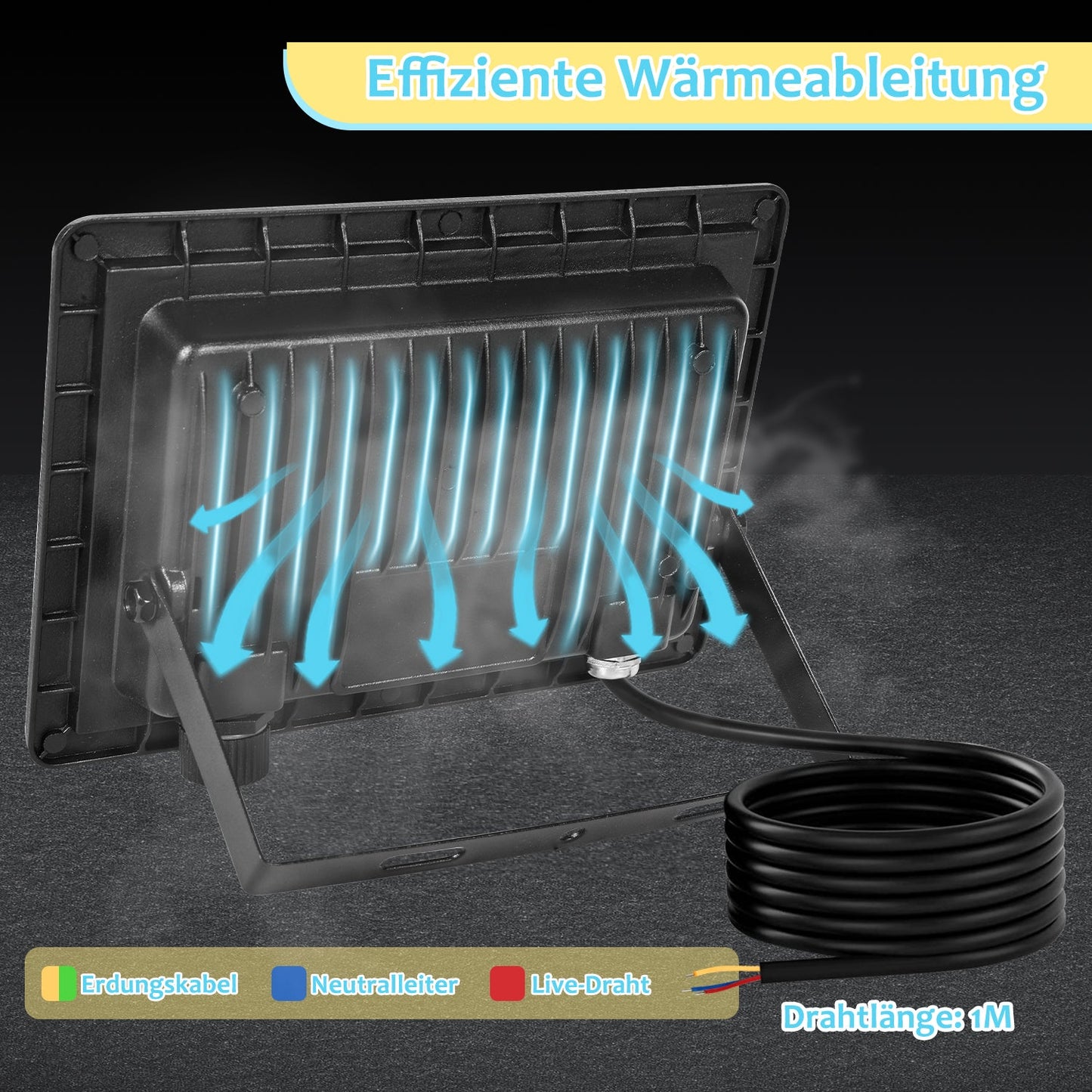 LED Strahler Außen 10W-100W 3 Farbtemperatur 3000/4000/6500K