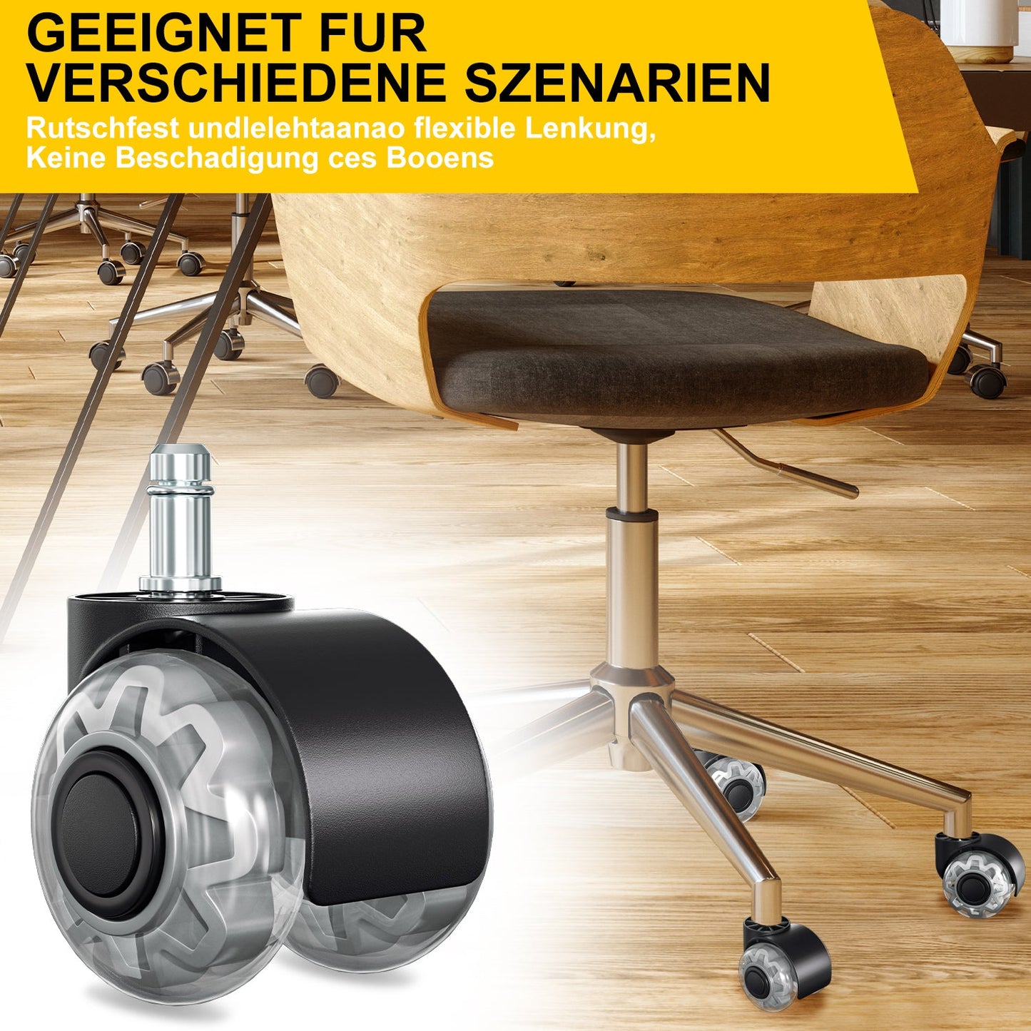 5 Stück BürostuhlRollen Stuhlrollen 11mm x 22mm