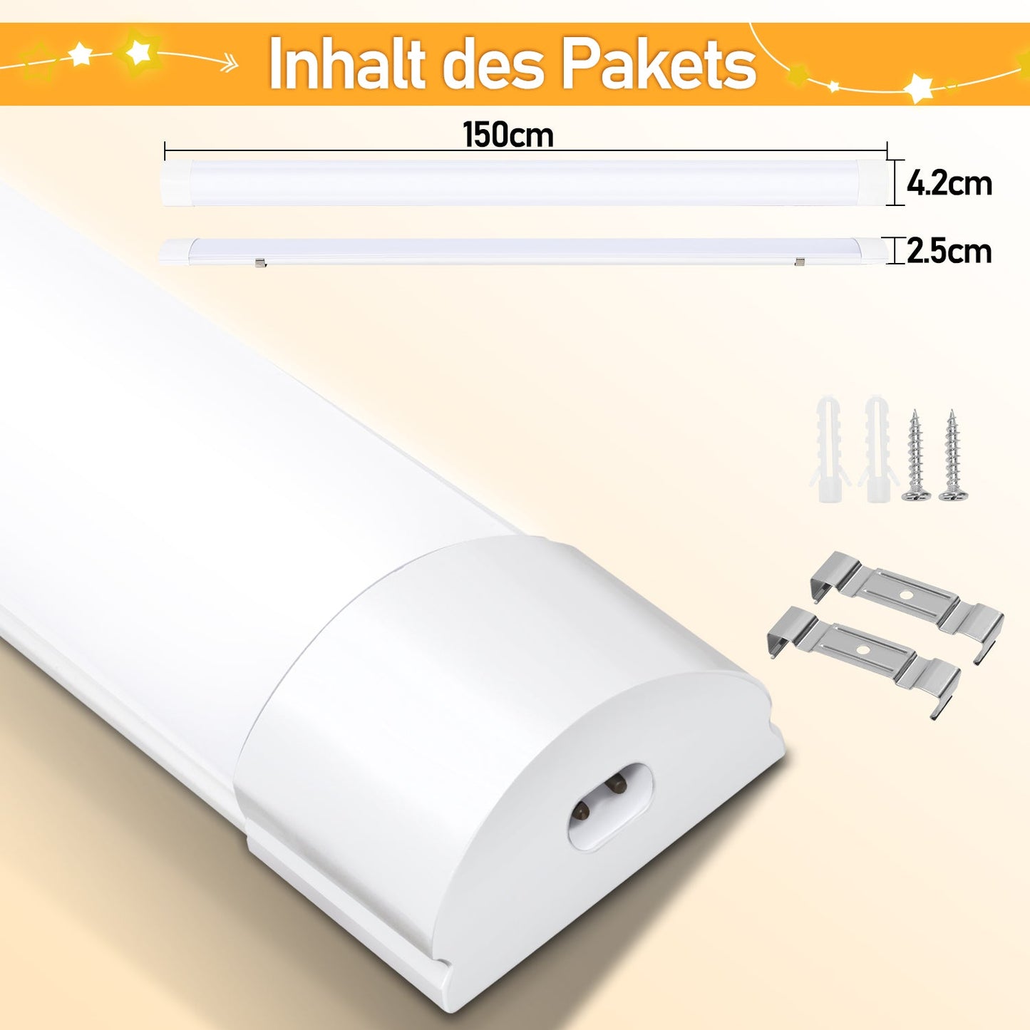 LED Feuchtraumleuchte Neutralweiß
