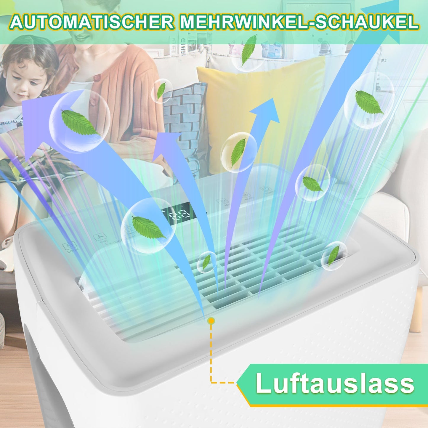 Luftentfeuchter 26L mit Timerfunktion, Wäschetrockungsfunktion, Abtaufunktion