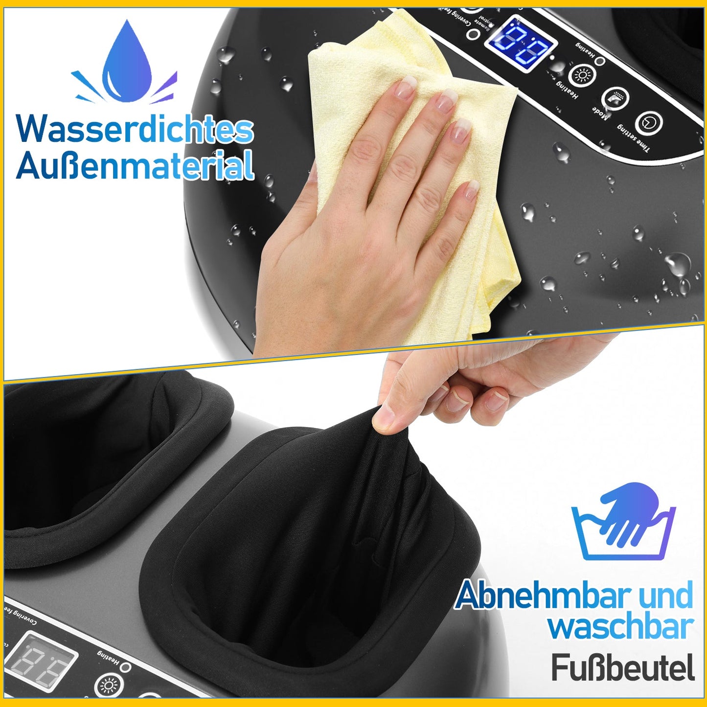Fußmassagegerät mit Heizfunktion Knetmassage