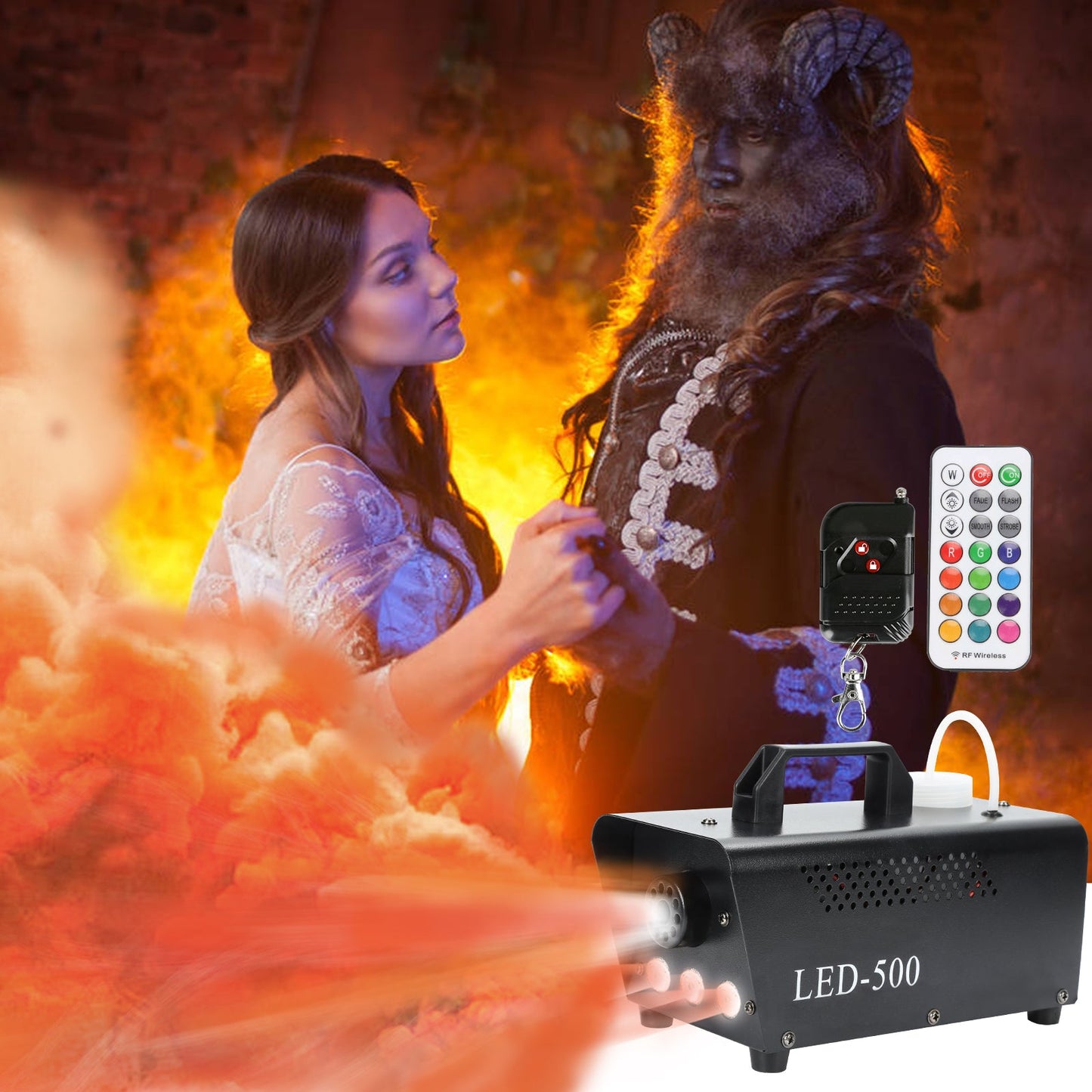 Nebelmaschine Bühnenlicht LED Wireless 13 Farben