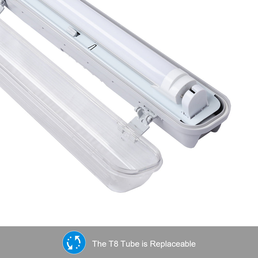 LED Feuchtraumleuchte T8 150cm Kaltweiß 24W
