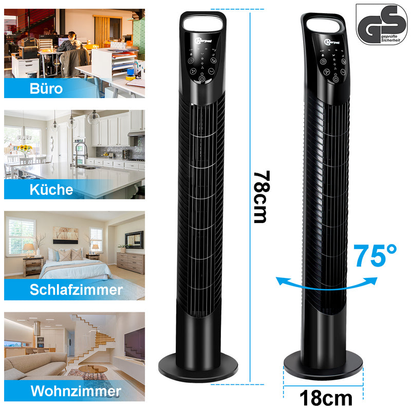 Turmventilator mit Fernbedienung