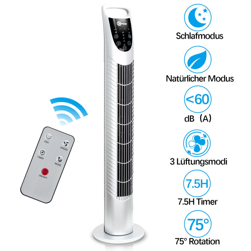Turmventilator mit Fernbedienung