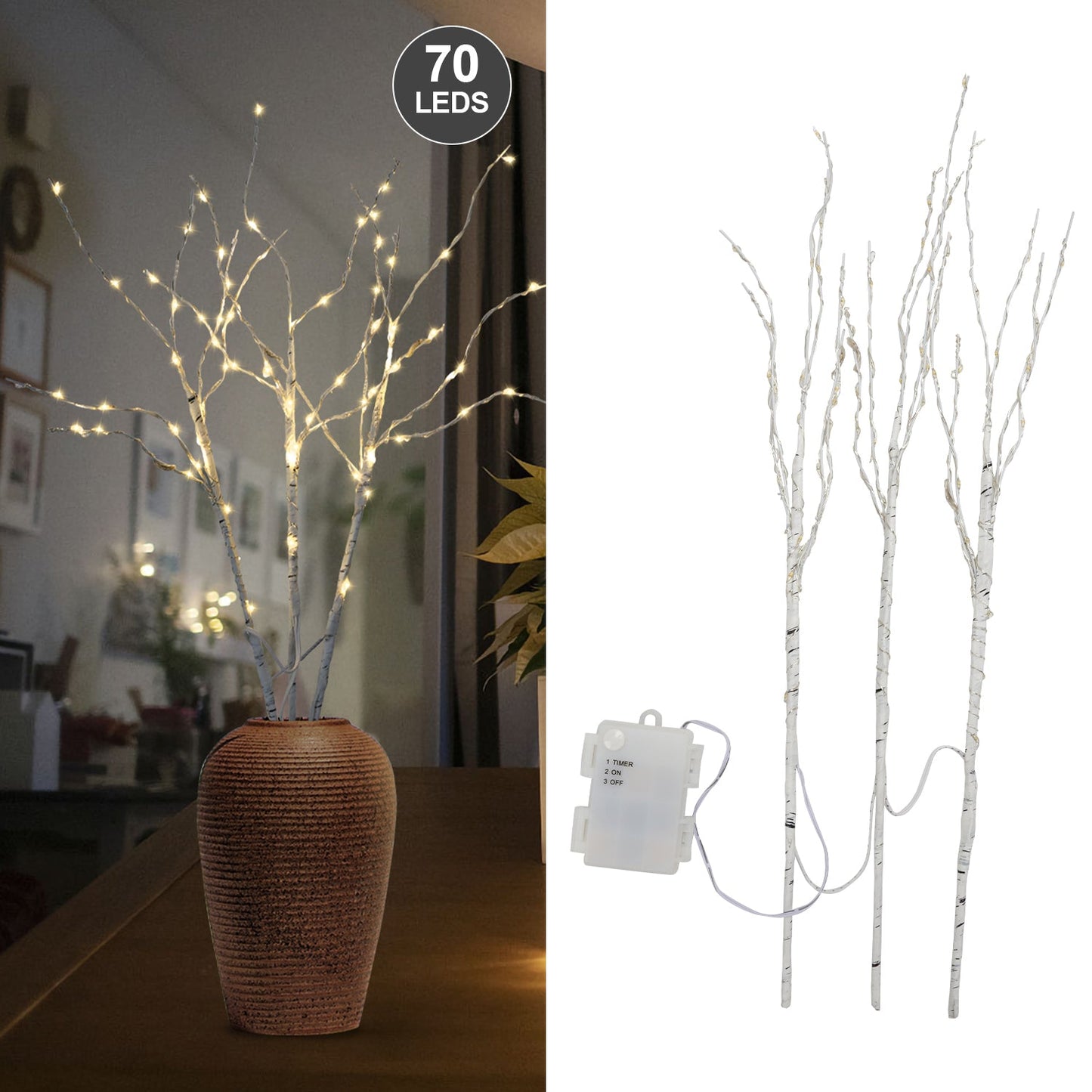 Lichterbaum Weihnachtsdekoration Warmweiß