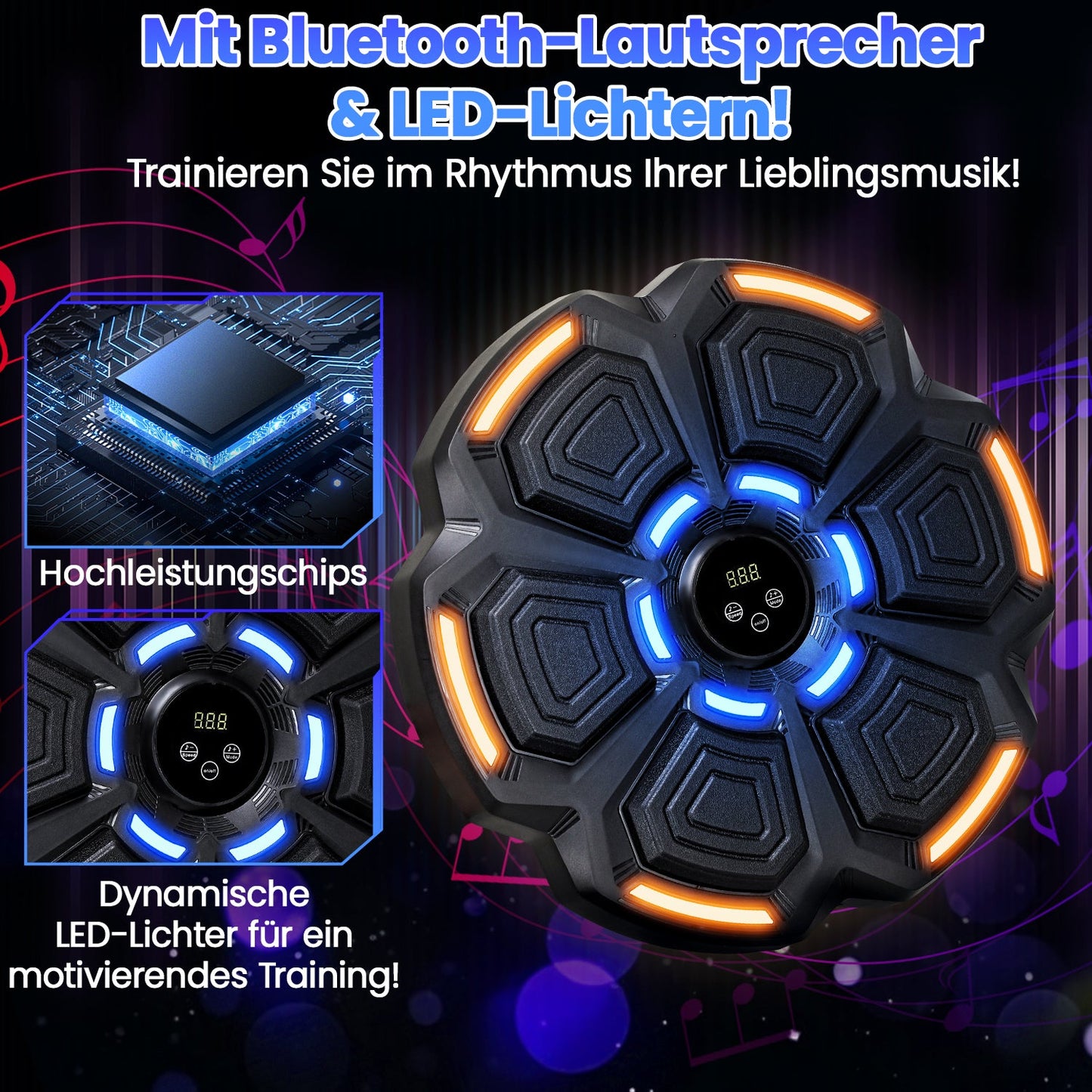 Music Boxing Machine LED Box-Wandhalterung für Erwachsene Kinder