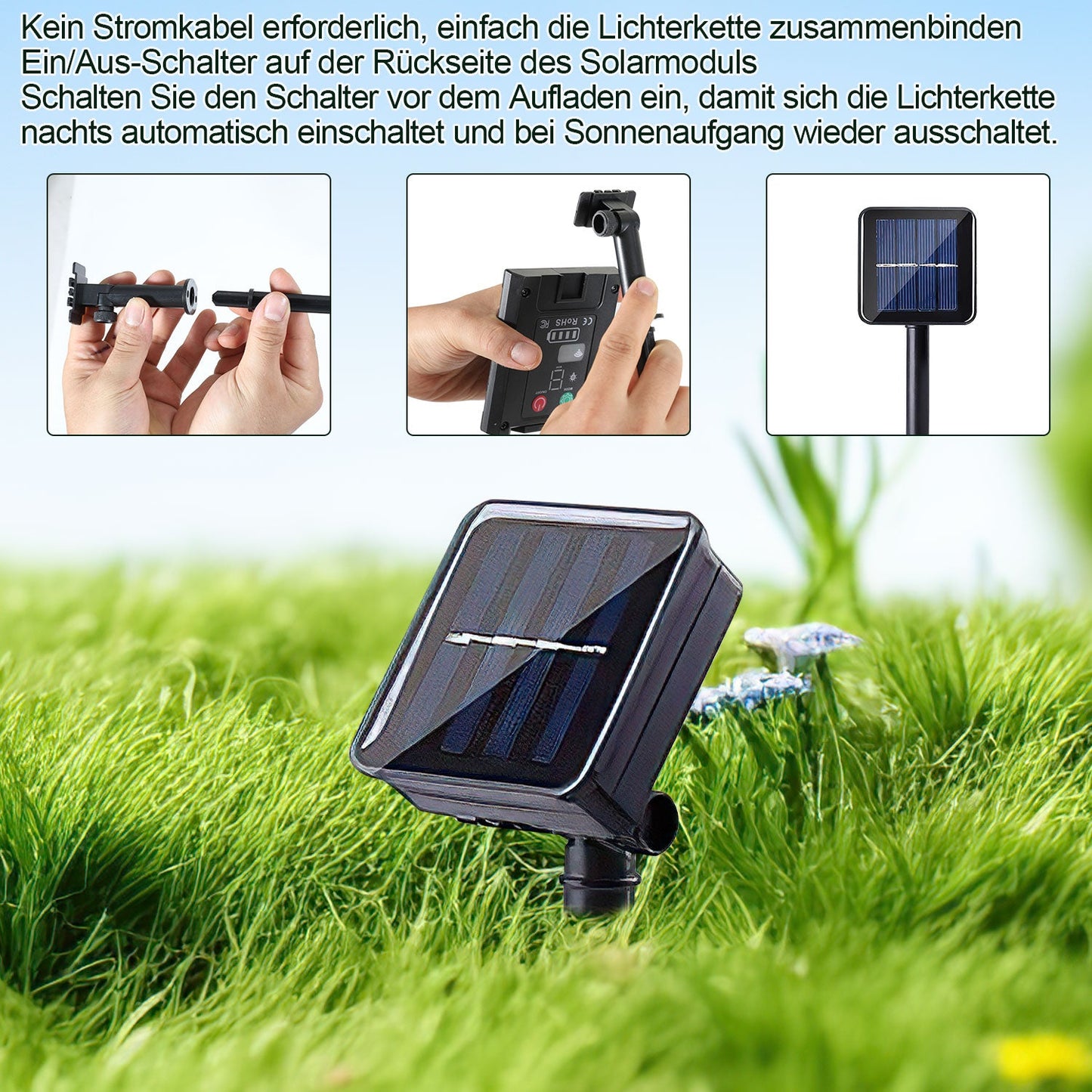 LED Solar Weihnachtsbaum Weihnachtsdeko 4/8 PCS