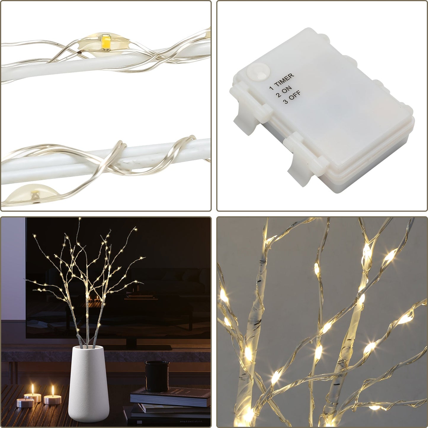Lichterbaum Weihnachtsdekoration Warmweiß